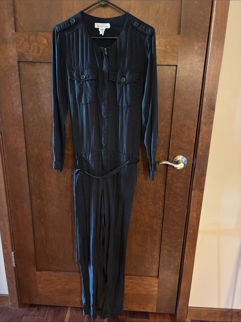 Label of Greater Goods for H&M Black Utility Jumpsuit Long - Size 10